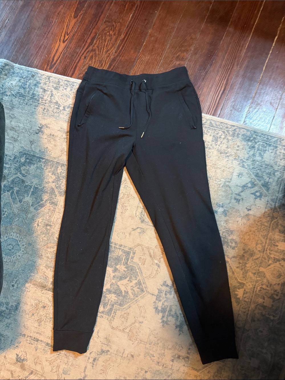 Ann Taylor Black Men’s Drawstring Jogger Sweatpants